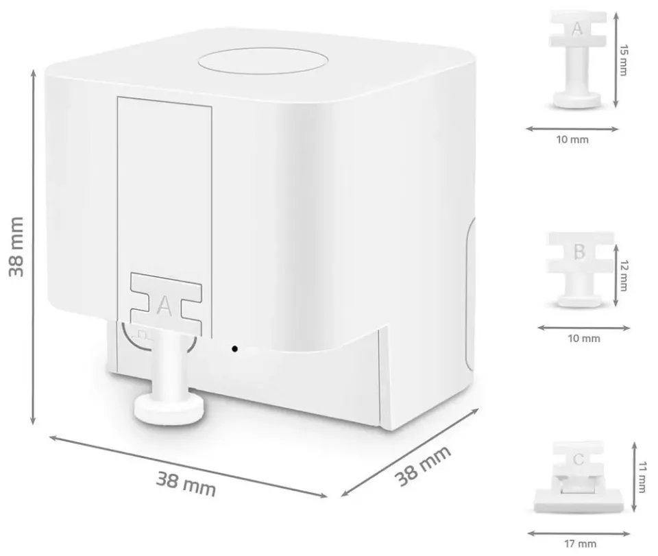 NEDIS chytrý prstový robot/ CR2/ 1000 mAh/ Bluetooth/ tři druhy prstů/ bílý