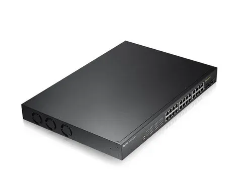 Zyxel GS1900-24HP v2 26-port Gigabit Web Smart PoE Switch, 24x gigabit RJ45, 2x SFP, PoE budget 170W