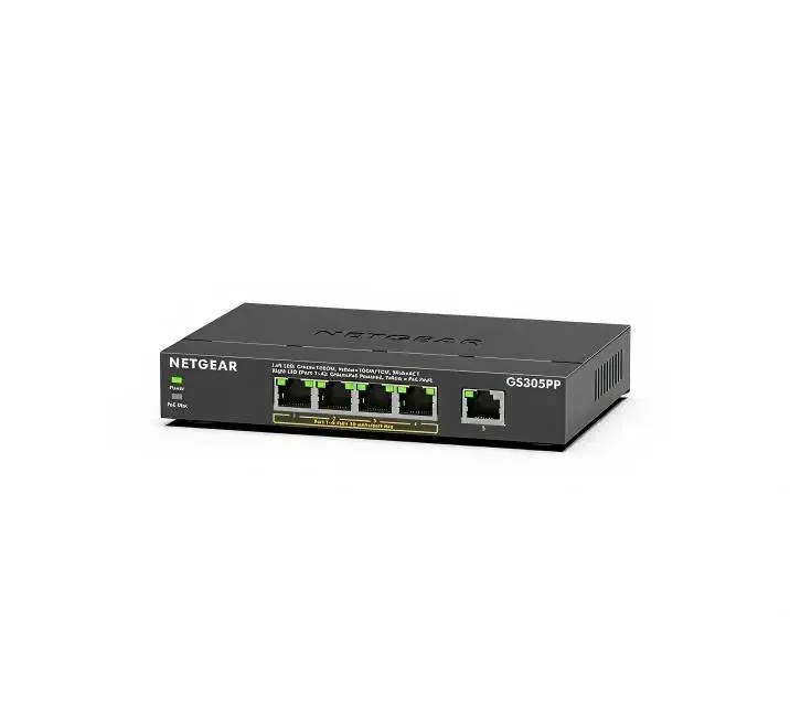 Netgear 5PT POE/POE+ GIGE UNMANAGED SWITCH - GS305PPv3