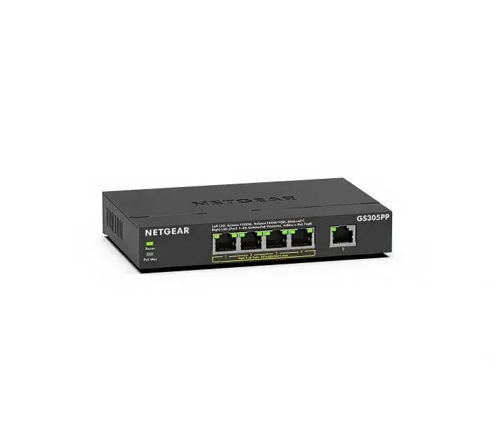 Netgear 5PT POE/POE+ GIGE UNMANAGED SWITCH - GS305PPv3