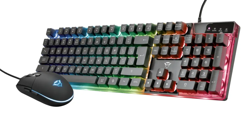 TRUST set klávesnice + myš GXT 838 Azor Gaming Combo US