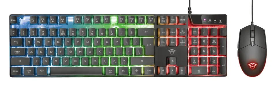 TRUST set klávesnice + myš GXT 838 Azor Gaming Combo US
