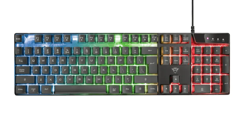 TRUST set klávesnice + myš GXT 838 Azor Gaming Combo US