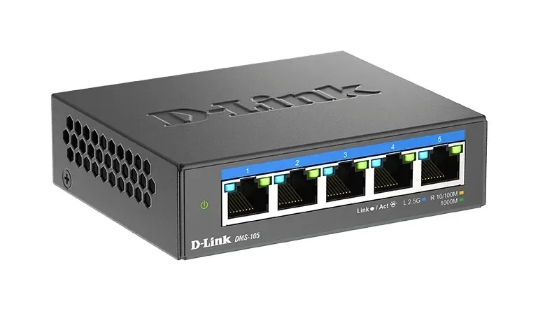 D-Link DMS-105/E 5-Port Multi-Gigabit Unmanaged Switch
