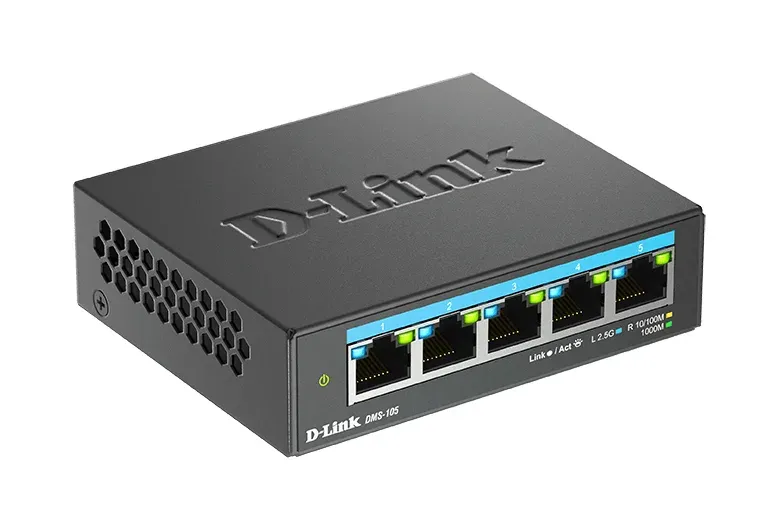 D-Link DMS-105/E 5-Port Multi-Gigabit Unmanaged Switch