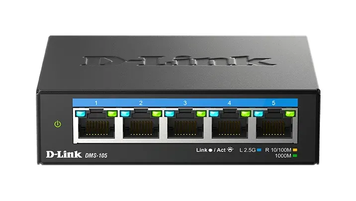 D-Link DMS-105/E 5-Port Multi-Gigabit Unmanaged Switch
