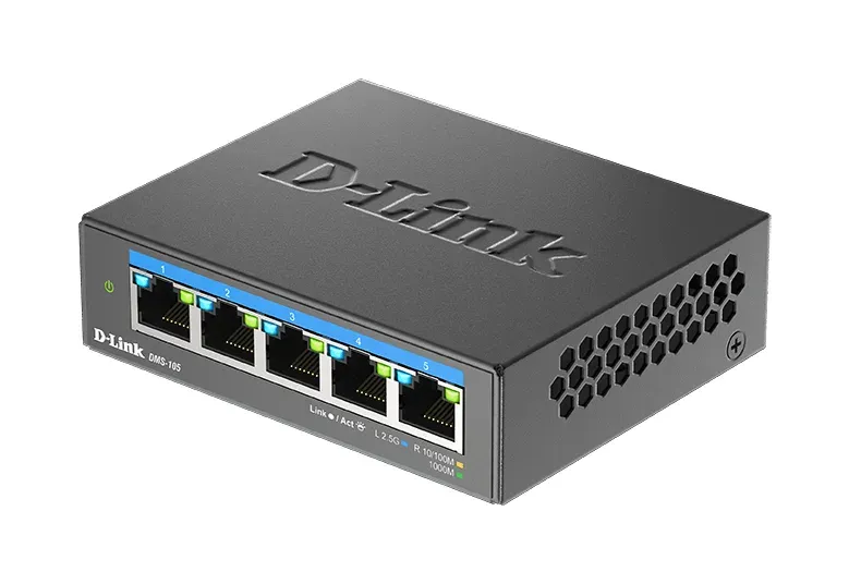 D-Link DMS-105/E 5-Port Multi-Gigabit Unmanaged Switch