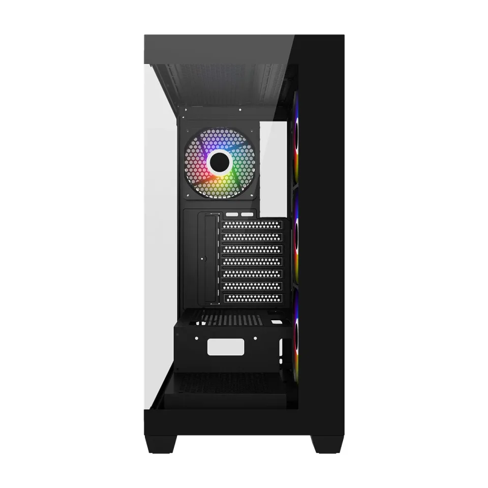 FSP M340-BA/Midi Tower/Transpar./Černá