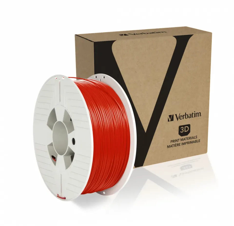 VERBATIM 3D Printer Filament PET-G 1.75mm, 327m, 1kg red
