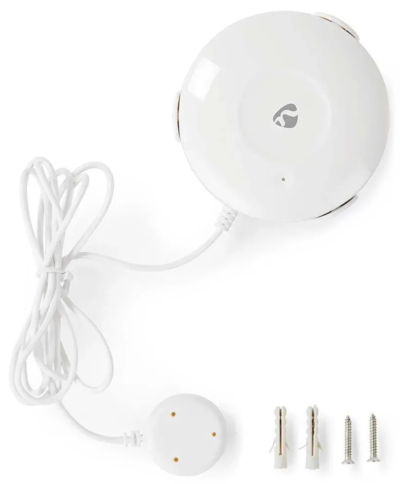 Nedis WIFIDW10WT - WiFi Chytrý Detektor Úniku Vody | Napájení na baterii