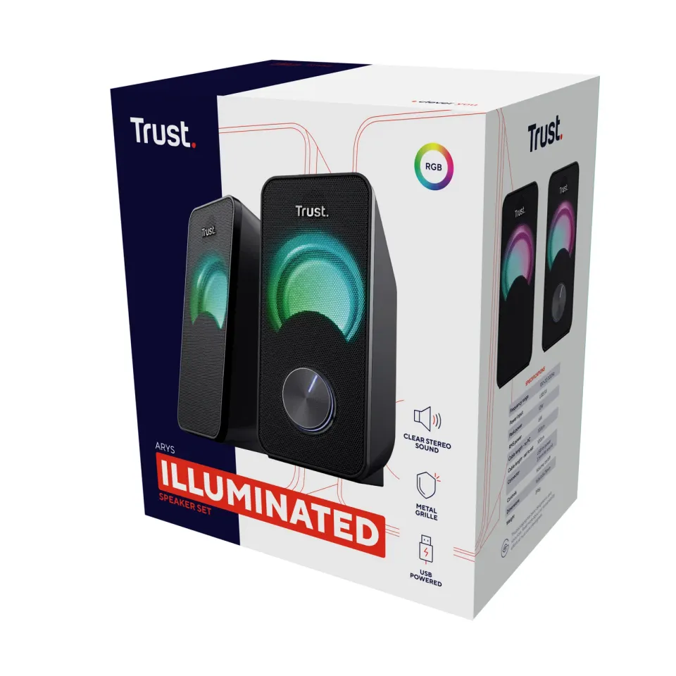 TRUST Arys Compact RGB 2.0 Speaker Set