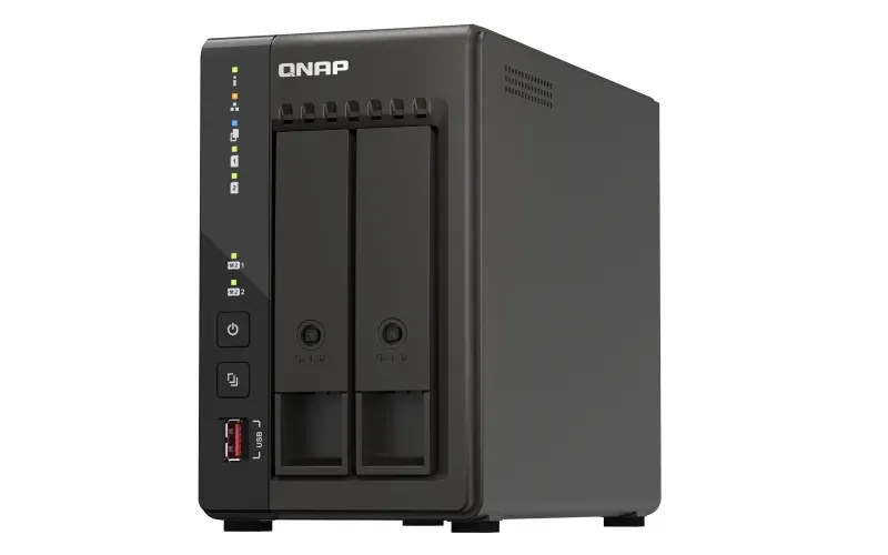 QNAP TS-253E-8G TurboNAS server s RAID, 8GB DDR4, pro 2x 3,5/2,5in SATA3 HDD/SSD (2x HDMI, 2x USB2, 2x USB3.2g2 + 2x 2.5GLAN) datové úložiště