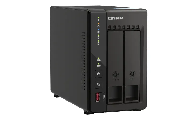QNAP TS-253E-8G TurboNAS server s RAID, 8GB DDR4, pro 2x 3,5/2,5in SATA3 HDD/SSD (2x HDMI, 2x USB2, 2x USB3.2g2 + 2x 2.5GLAN) datové úložiště