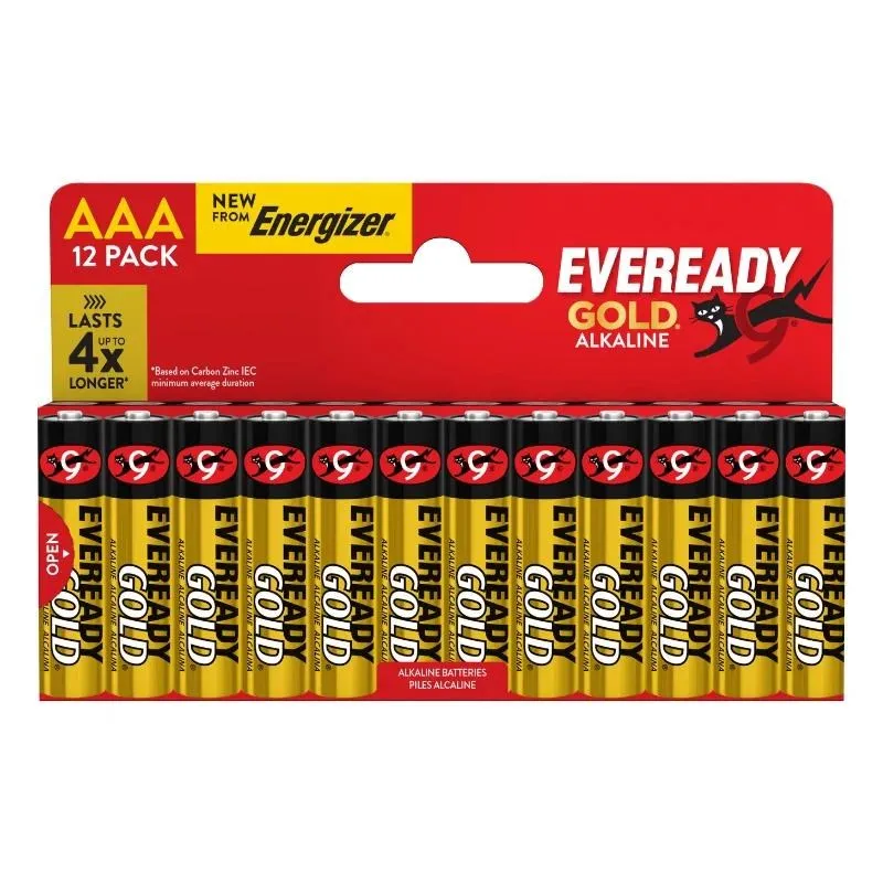 Energizer LR03/12 EVEREADY GOLD AAA family 12pack Alkalické