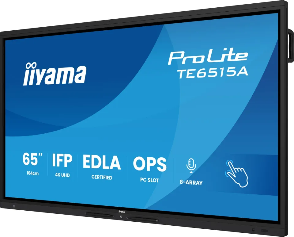 65" iiyama TE6515A-B2AG:VA,4K,EDLA,NFC