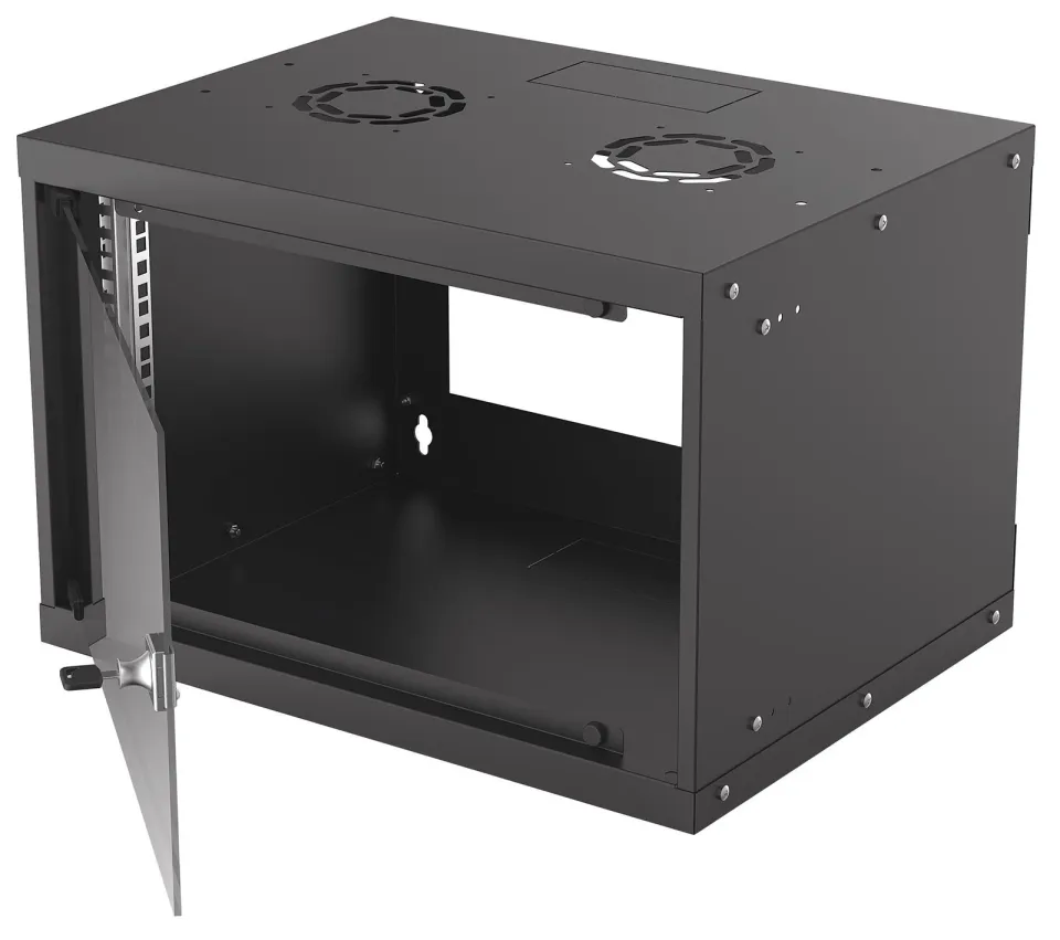 Intellinet 19" BASIC rozvaděč 6U/400mm, černý, rozložený flatpack