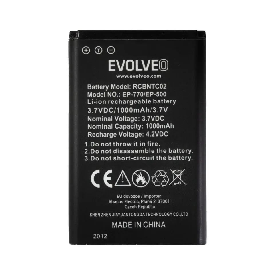 EVOLVEO orig. baterie 1000 mAh pro EasyPhone FD/FP/FS/FM/FL (EP-500/501/700/770/