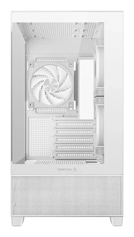 DEEPCOOL Case CG380 3F WH, mATX, ARGB, Průhledná bočnice, 3x120mm Fan, bílá