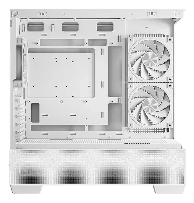 DEEPCOOL Case CG380 3F WH, mATX, ARGB, Průhledná bočnice, 3x120mm Fan, bílá