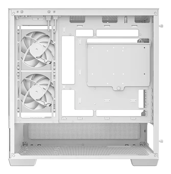 DEEPCOOL Case CG380 3F WH, mATX, ARGB, Průhledná bočnice, 3x120mm Fan, bílá