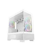 DEEPCOOL Case CG380 3F WH, mATX, ARGB, Průhledná bočnice, 3x120mm Fan, bílá