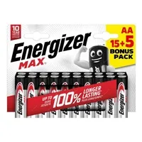Energizer LR6/20 Max AA 15+5 zdarma