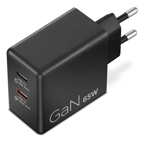 Lenovo Dual USB-C 65W GaN Charger
