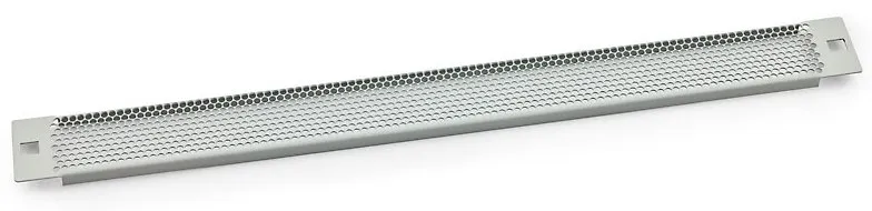 19' záslepka 1U plastový zámek, síto 75%-4mm
