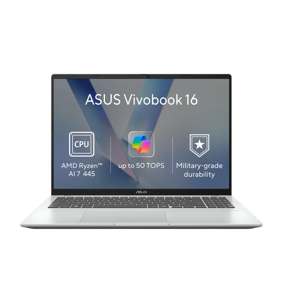 ASUS Vivobook 16/M1607GA-MB036WZ/AI7-445/16"/WUXGA/32GB/512GB/AMD int/W11H/Silver/2R
