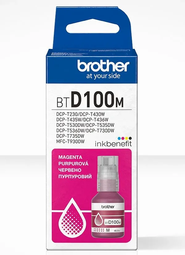 Brother BT-D100M (inkoust magenta, 5 000 str.)