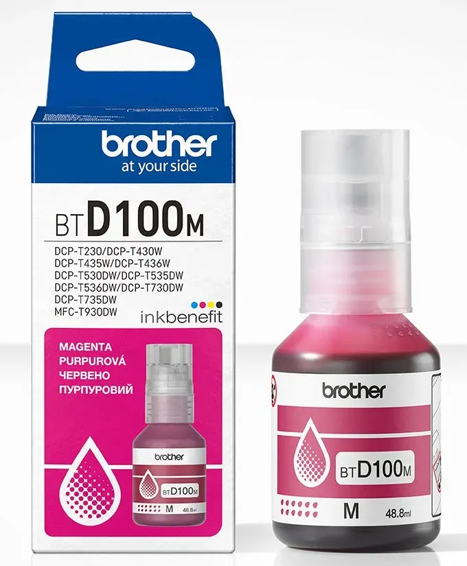 Brother BT-D100M (inkoust magenta, 5 000 str.)