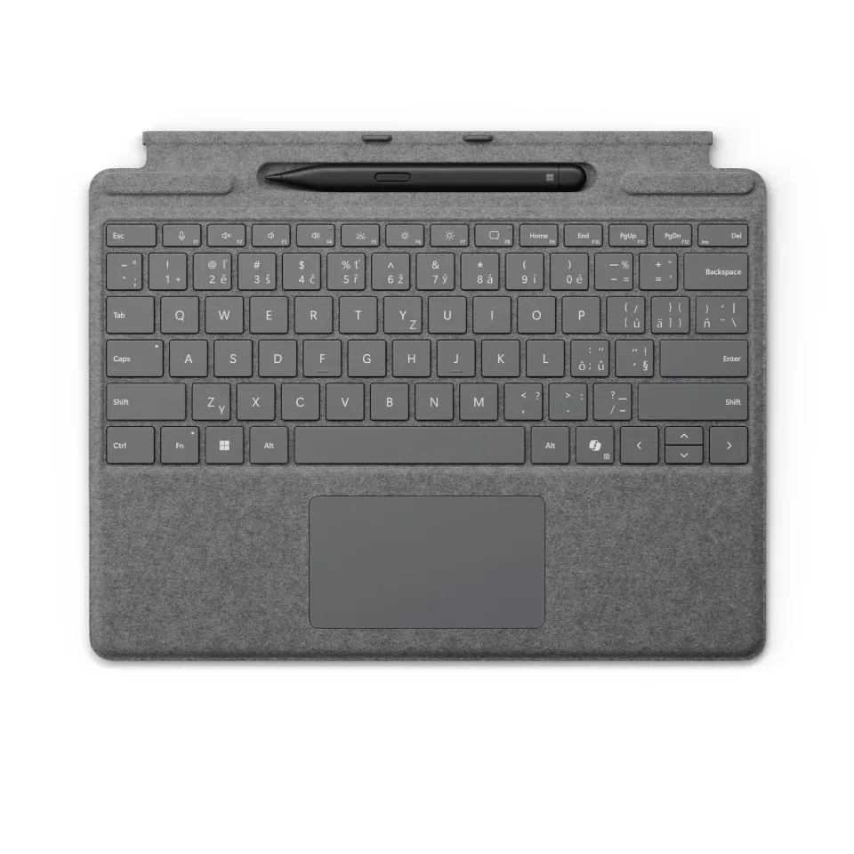 Microsoft Surface Pro Keyboard + Slim Pen 2 Bundle (Platinum), Commercial, CZ&SK