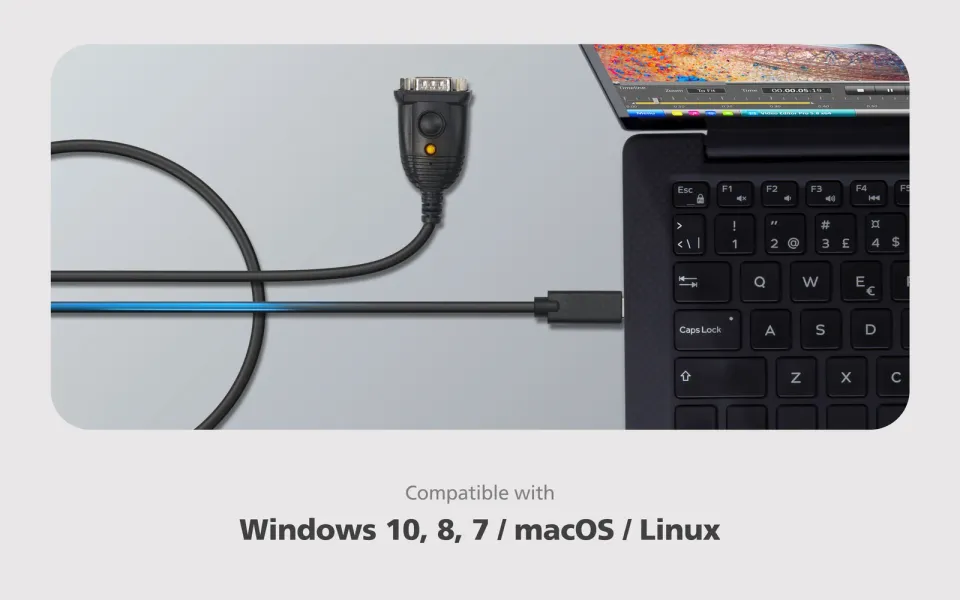 ATEN UC232C Adaptér USB-C na RS-232 (45 cm)