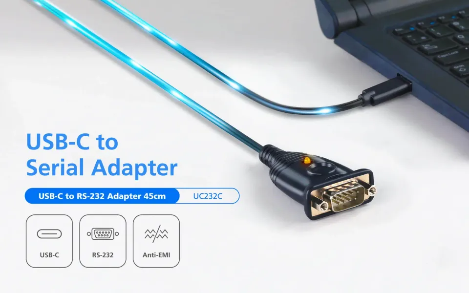 ATEN UC232C Adaptér USB-C na RS-232 (45 cm)