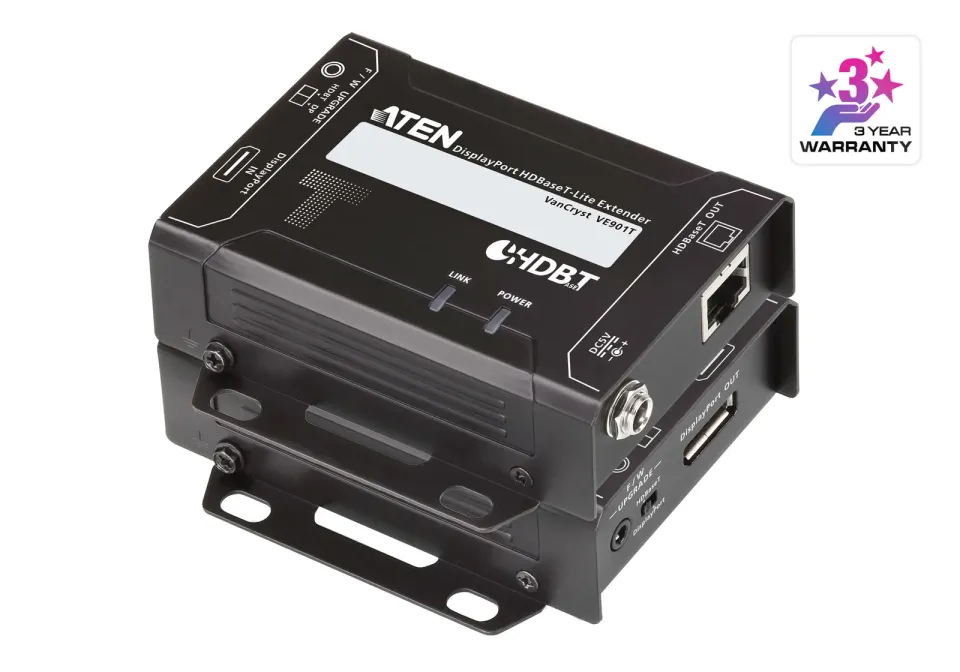 ATEN VE901 DisplayPort Extender do 70m, 4K, HDBaseT-Lite, po 1x RJ45