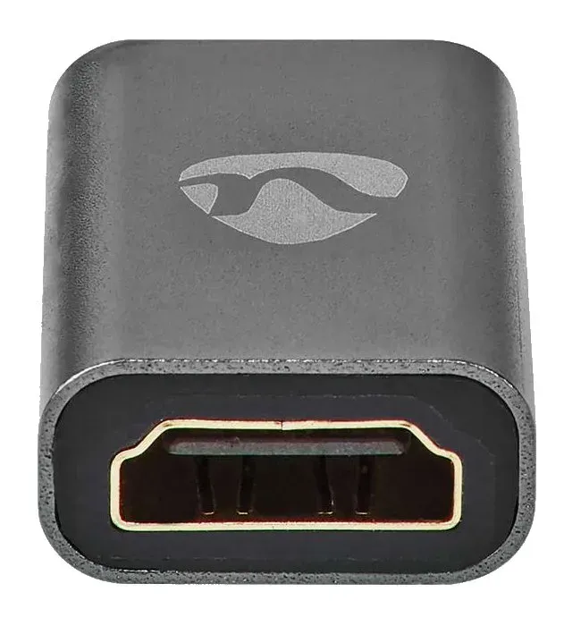 NEDIS adaptér HDMI/ HDM mini zástrčka – HDMI zásuvka/ BOX/ šedý