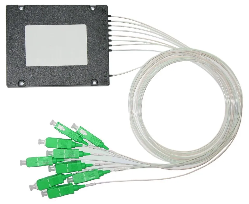 XtendLan Optický rozbočovač 1:8, SC/APC konektory, 1260-1650nm, singlemode, PLC, 1m