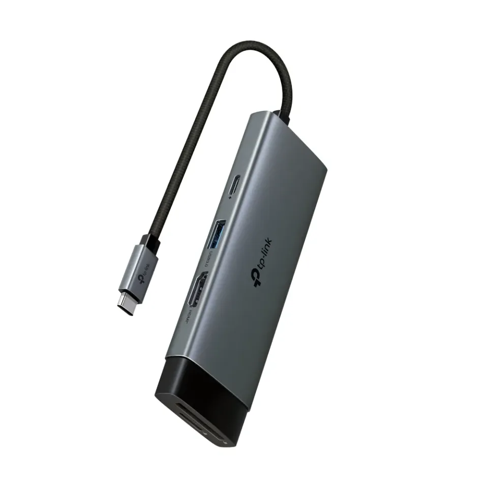 TP-Link UH7021C USB-C hub 7v1 (3x USB3.2Gen1,1xUSB-C3.2Gen1, 1xHDMI, 1xSD, 1xmicroSD, PD 100W)