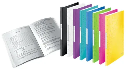 LEITZ Katalogová kniha WOW, PP, 20 kapes, bílá
