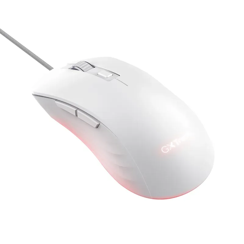 TRUST herní myš GXT 924W YBAR+ Gaming Mouse, optická, USB, bílá