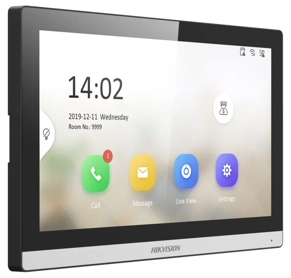 Hikvision DS-KH6350-TE1 - 7" IP bytový dotykový monitor; PoE