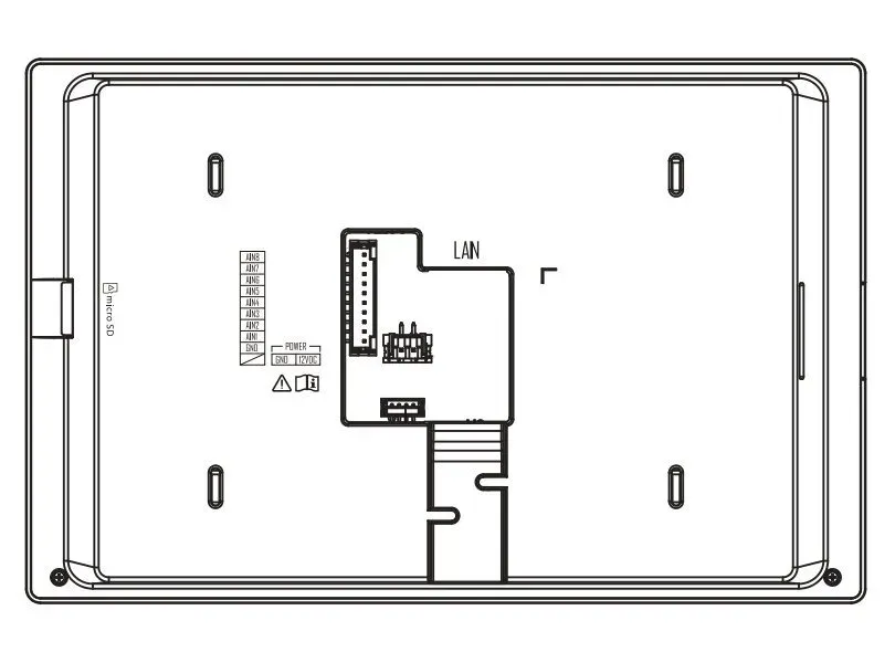 Hikvision DS-KH6350-TE1 - 7" IP bytový dotykový monitor; PoE