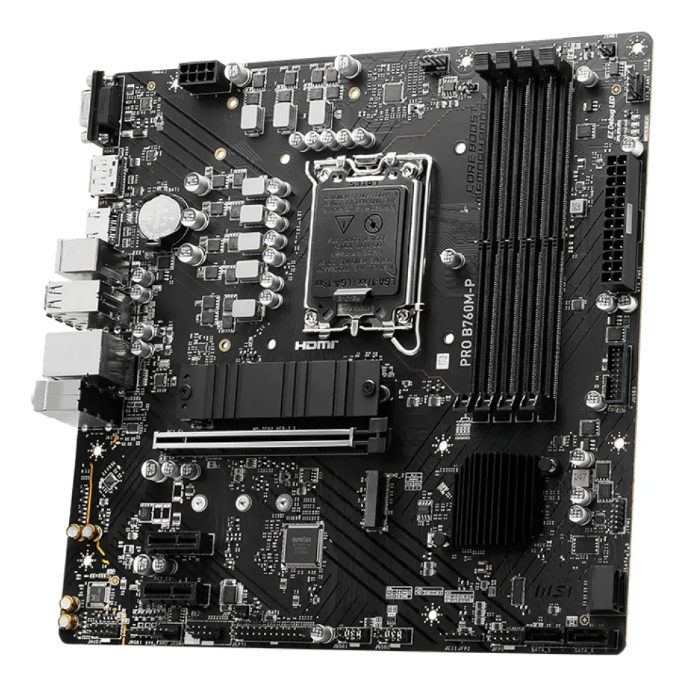 MSI PRO B760M-P, 1700, Intel B760, 4xDDR5, mATX