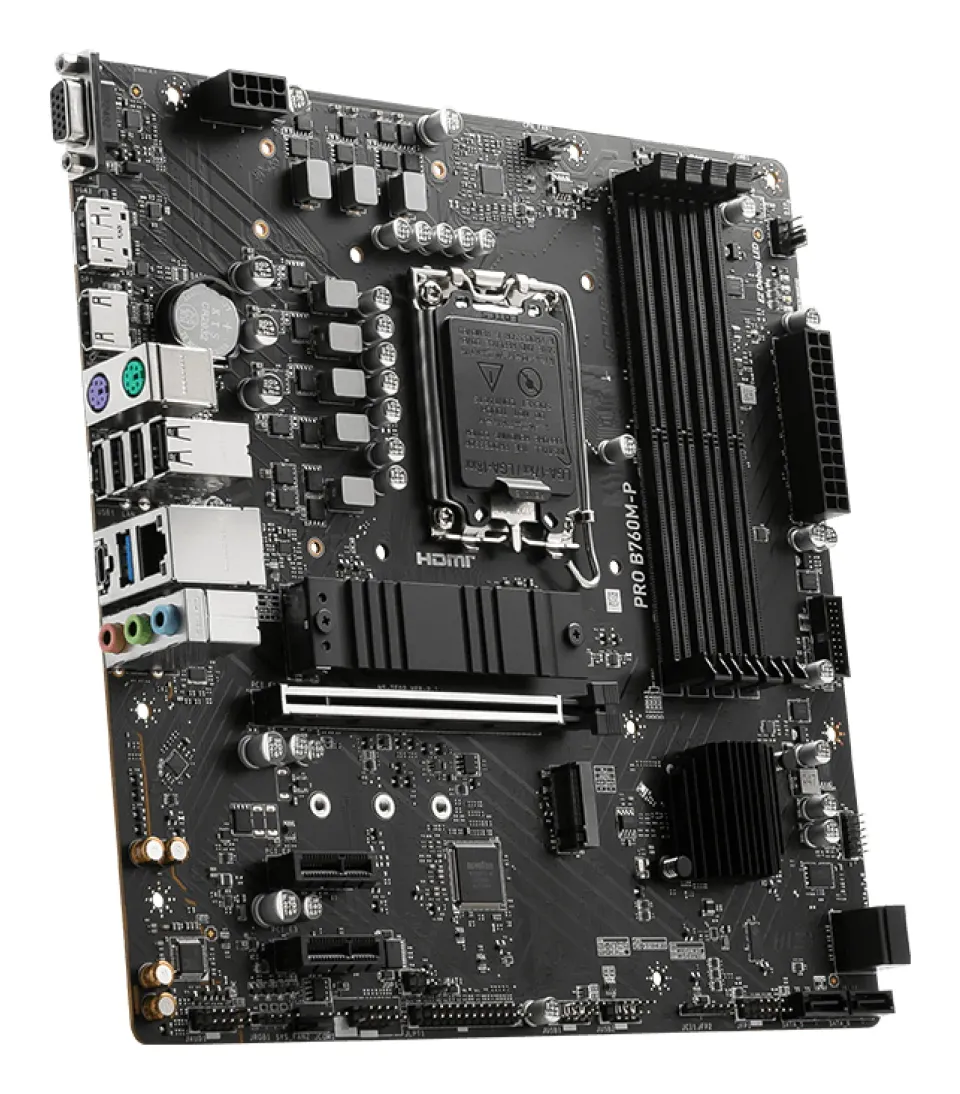 MSI PRO B760M-P, 1700, Intel B760, 4xDDR5, mATX