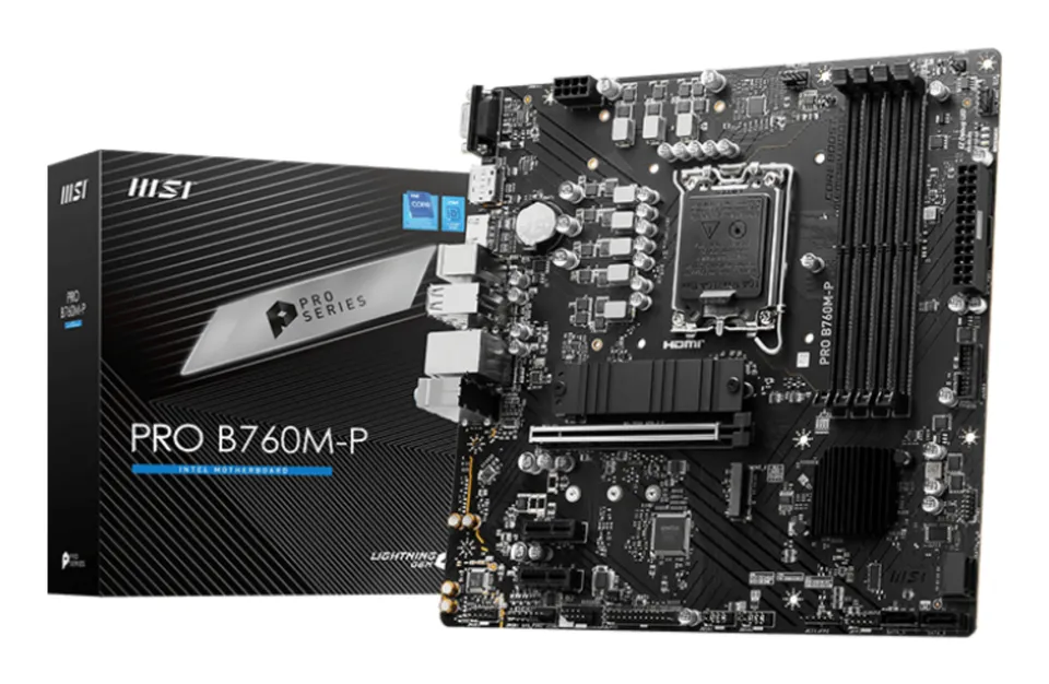 MSI PRO B760M-P, 1700, Intel B760, 4xDDR5, mATX