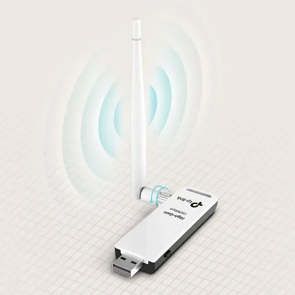 TP-LINK TL-WN722N Wifi USB adapter, 150 Mbps, RSMA externí anténa 4dB - náhrada 422g
