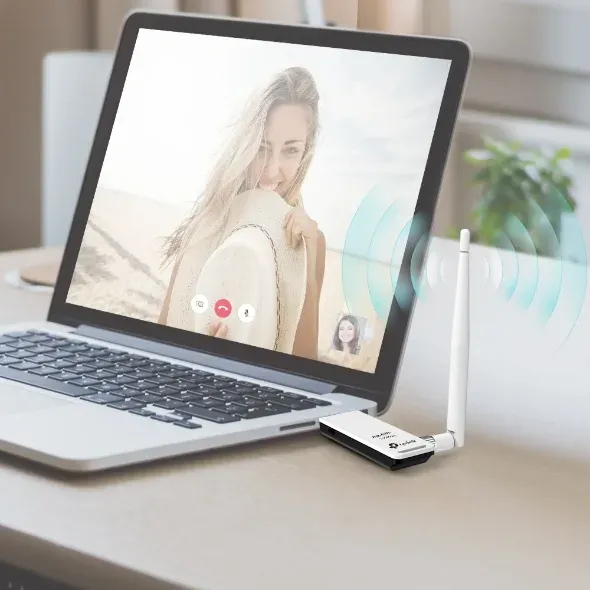 TP-LINK TL-WN722N Wifi USB adapter, 150 Mbps, RSMA externí anténa 4dB - náhrada 422g