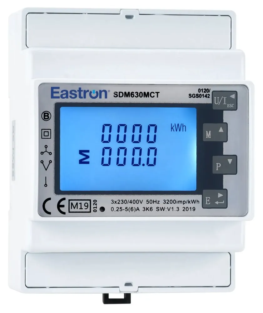 Eastron SDM630MCT- 40mA elektroměr, třífázový