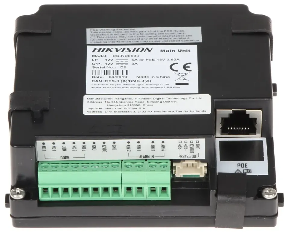 Hikvision DS-KD8003-IME1(B)/SURFACE - IP povrchový dveřní interkom 1-tlačítkový
