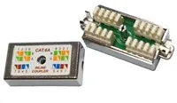 Spojovací box FTP Cat6A narážecí, stříbrná